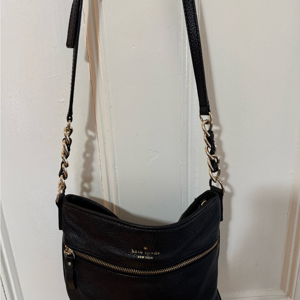 Kate Spade Black Crossbody Bag with Pebbled Leather - Picture 2 of 10
